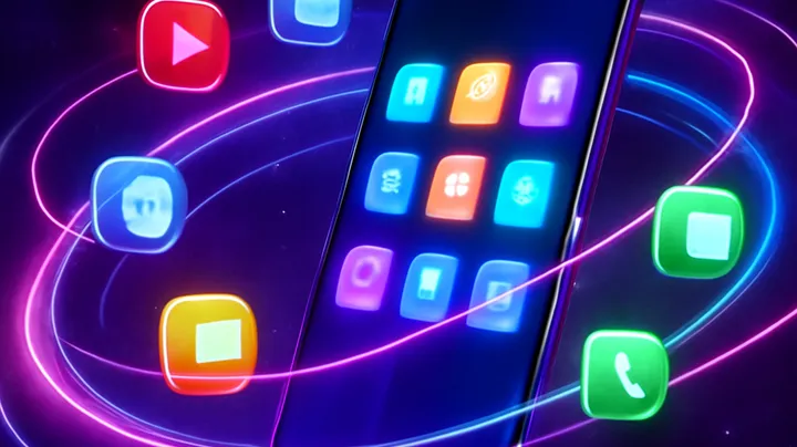 TK366 COM Sleek smartphone floating in space